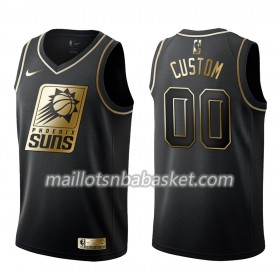 Maillot Homme Phoenix Suns Personnalisable Nike Noir Gold Edition Swingman